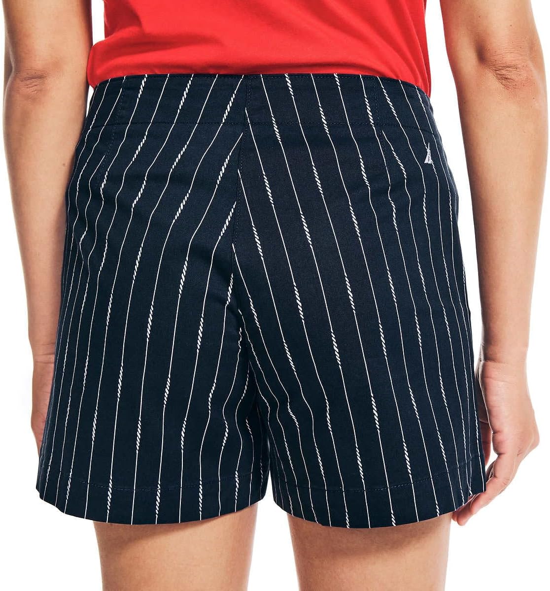 Nautica Womens Mid-Rise Cotton Shorts