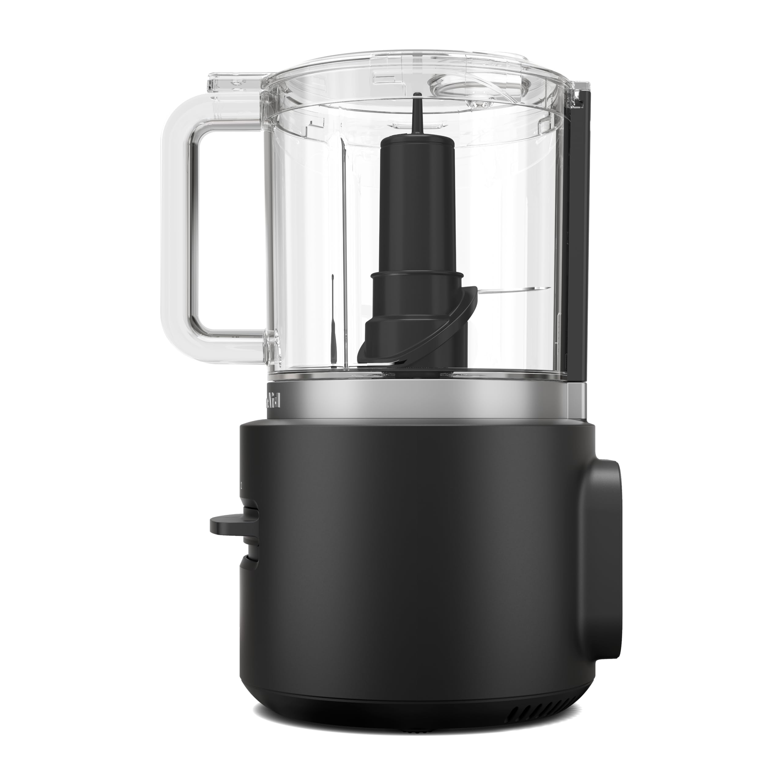 Kitchenaid Hachoir sans fil - Go Cordless - Mini robot culinaire portable pour hacher ou purer des fruits, légumes et herbs - 2 Vitesses et pulse - Lame et fouet - 1,18 L - Noir - Sans batterie