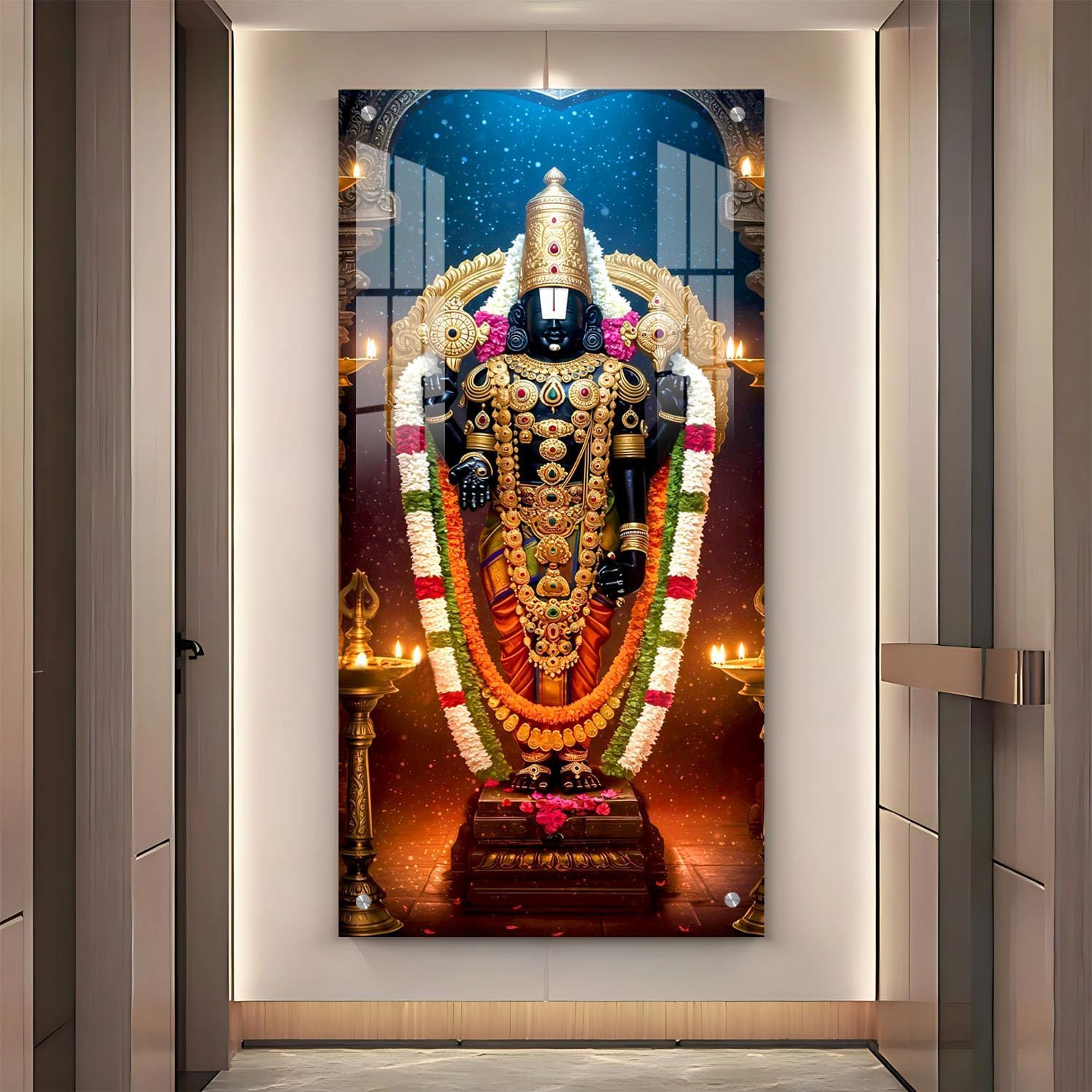 Deity Photo FramesAshani Creation Premium Tirupati Balaji Acrylic Frame for Wall Hanging & Puja Room | Lord Venkateswara Glossy Devotional Photo Frame | Ideal Divine Gift for Home Decor, Office & Housewarming (Ashani_ 18X34_balaji)-picture-11