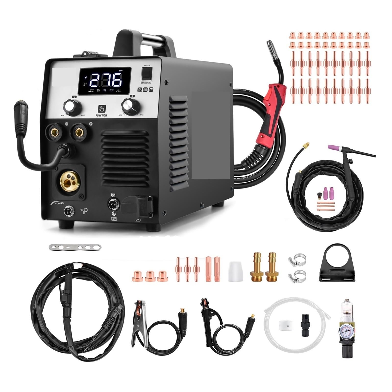 Qaxrzcucd One Color Plasma Cutting Welder Digital Screen Easy To Cut, Powerful Operation(With 17V Pt31)