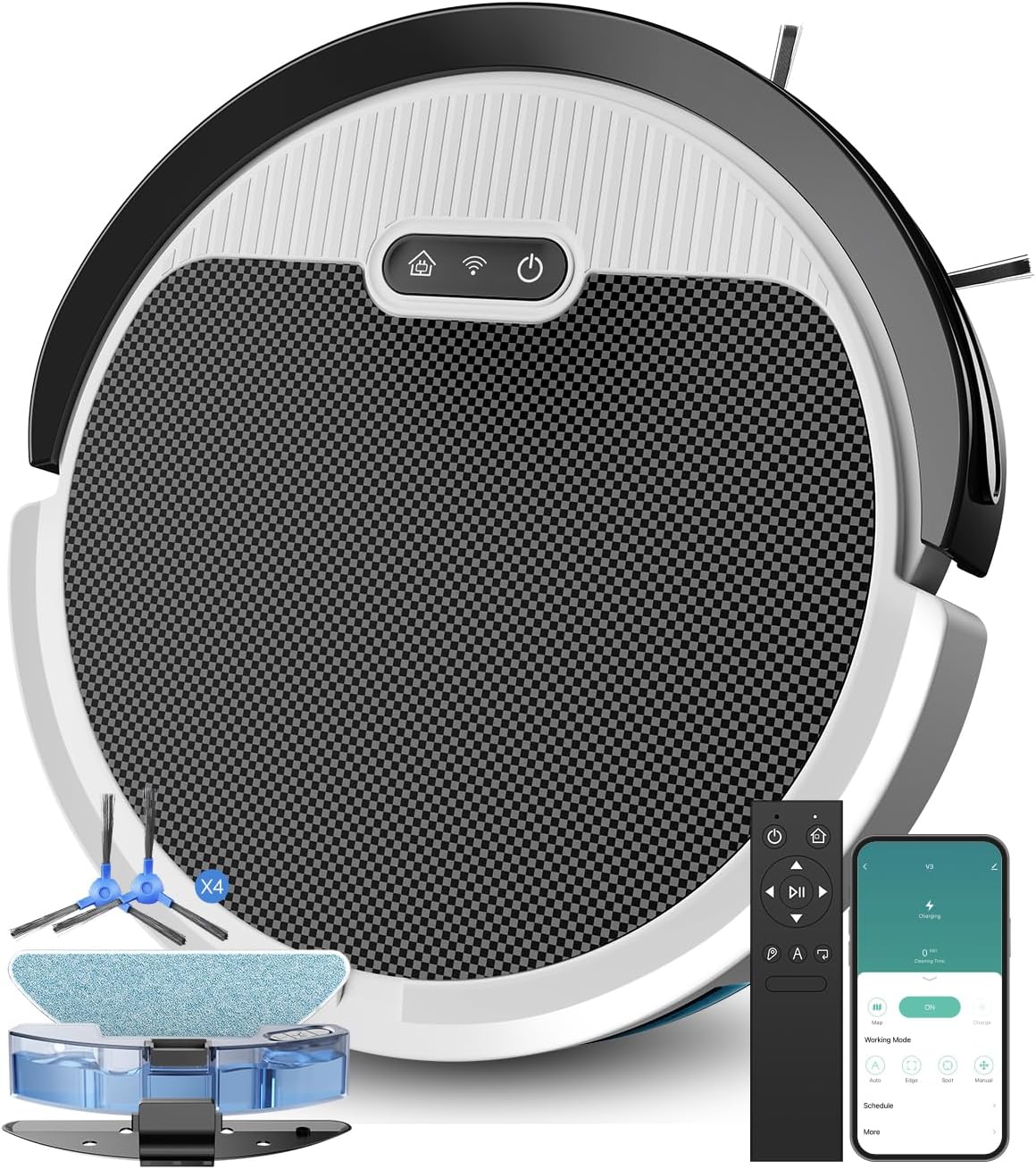 MANVINS Robot Vacuum and Mop Combo, WiFi/Alexa/App