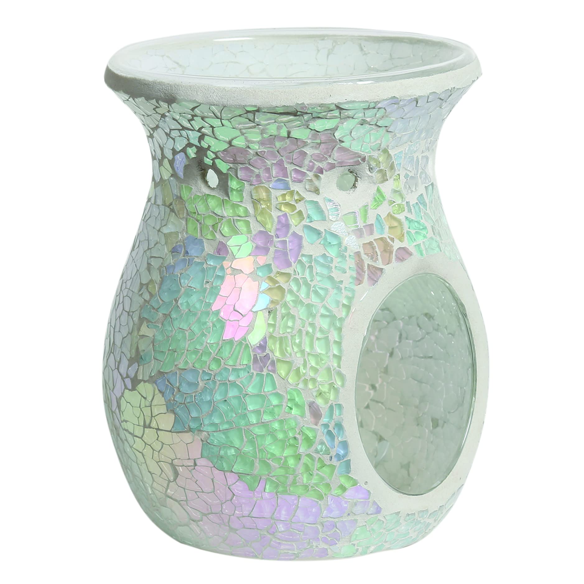 Aroma Accessories Crackle Classic Wax Melt Burner 14cm - Pearlescent