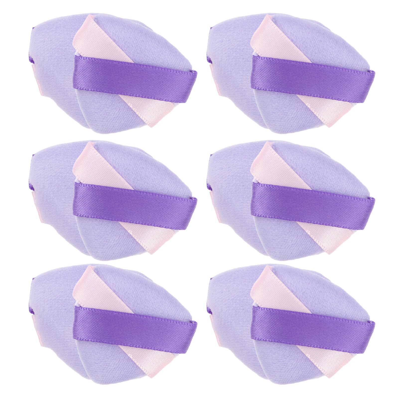 20pcs Mini Triangle Velour Powder Puff Soft Non-slip Makeup Setting Sponge for Face Loose Powder Blending Beauty Tool