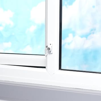 Cardea Window Restrictor for uPVC Windows, Child Safety Locks, White 2 Pack