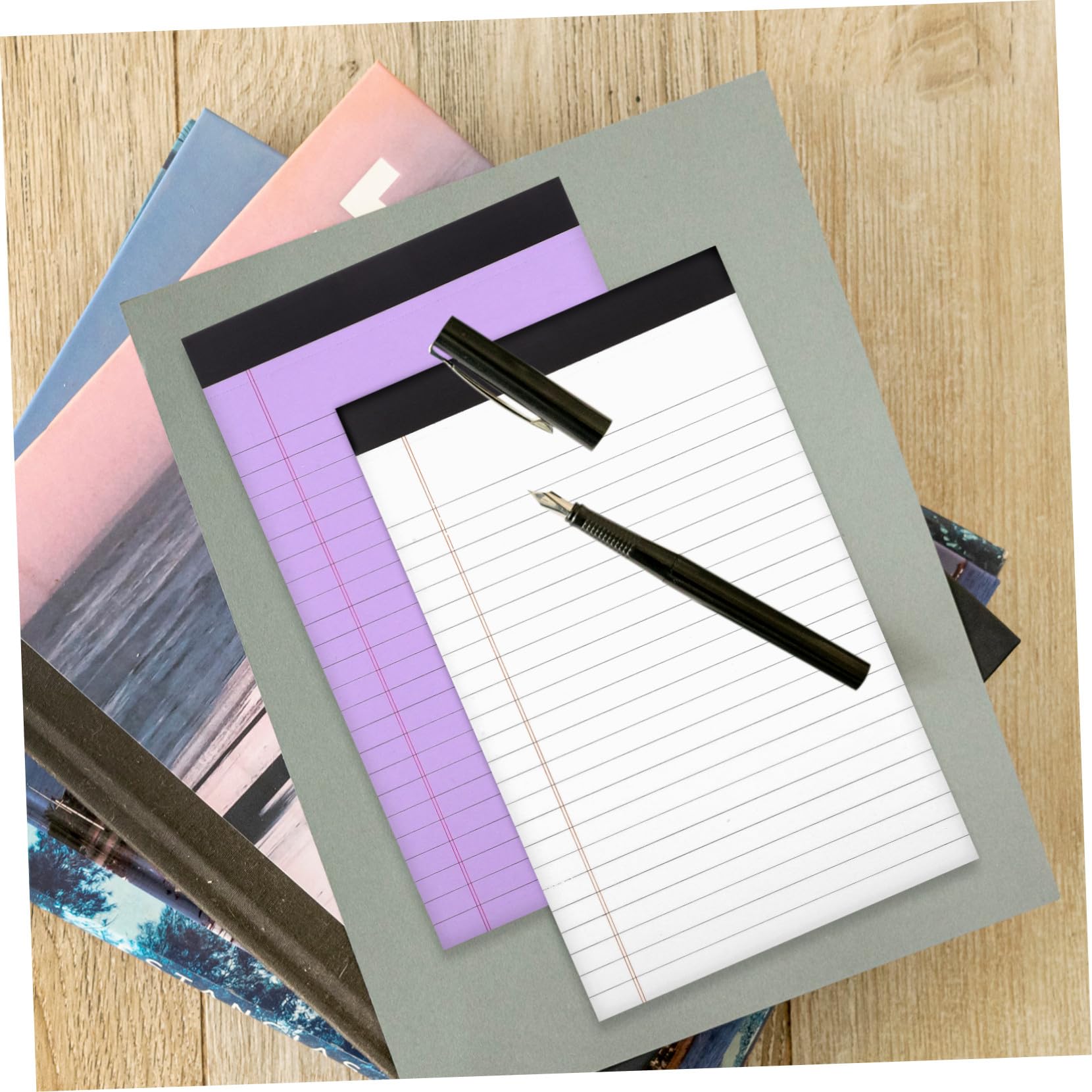 Paquet De 10 Lot de Blocs Notes Colorés Ligné avec Pages Faciles à Détacher Cahiers pour Prise de Notes Papier Brouillon Vif pour Bureau et