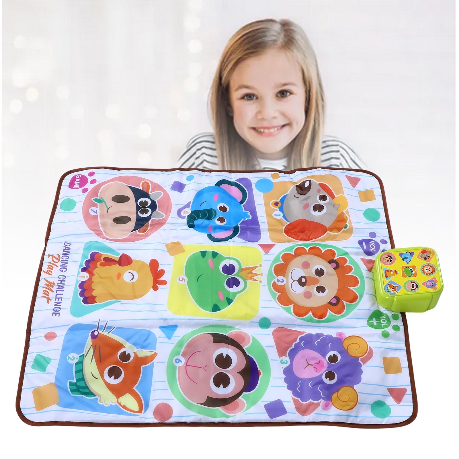 Alfombra de Baile para Niños, Almohadilla de Baile Electrónica Iluminada para Actividades Divertidas a Partir de 7 Años, 82 X 65 Cm