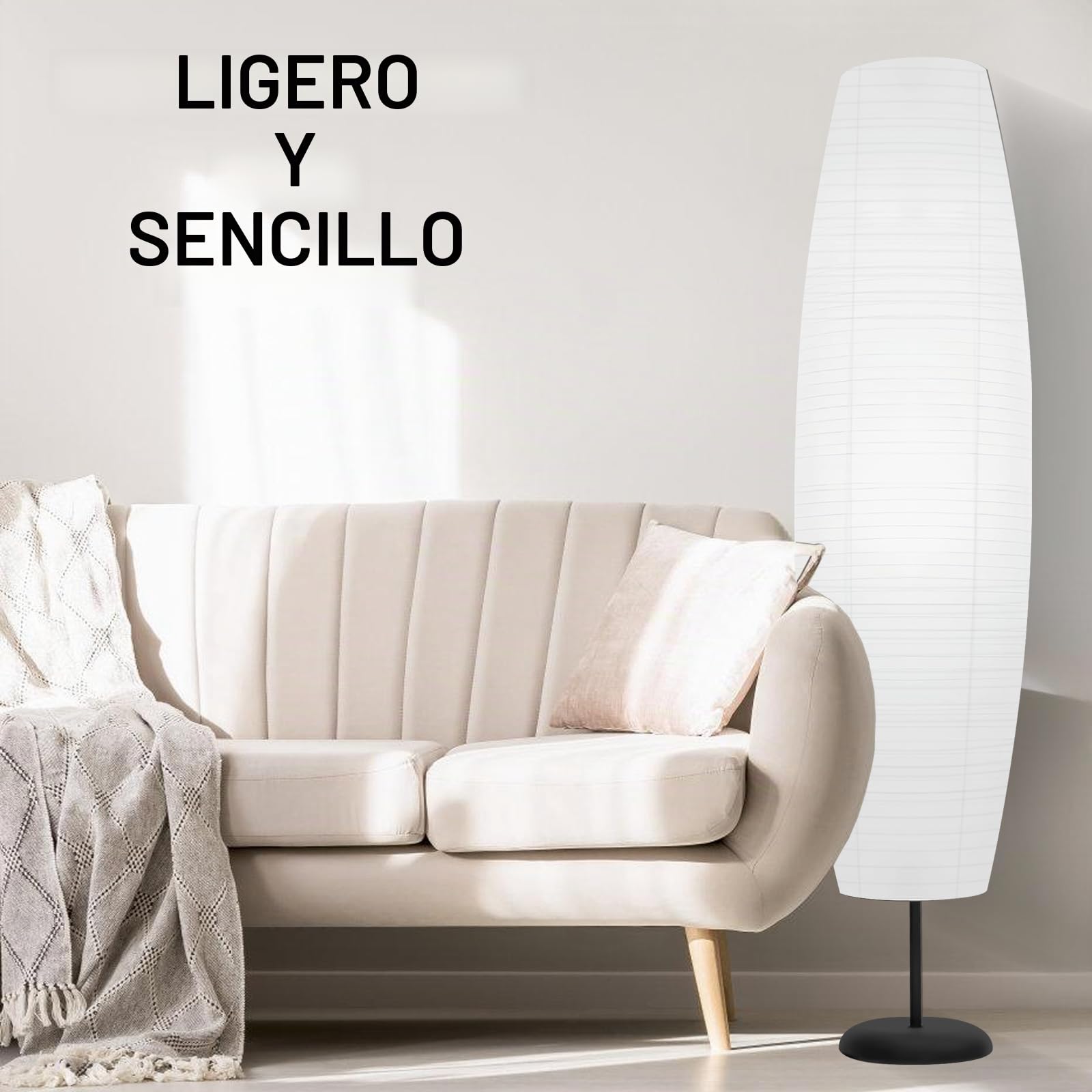 Lámpara de pie de papel de 110 cm, pantalla de lámpara: estilo nórdico, cubierta de luz, pantalla de papel, reemplazo de pantalla, pantalla de pie, repuesto para sala de estar, dormitorio
