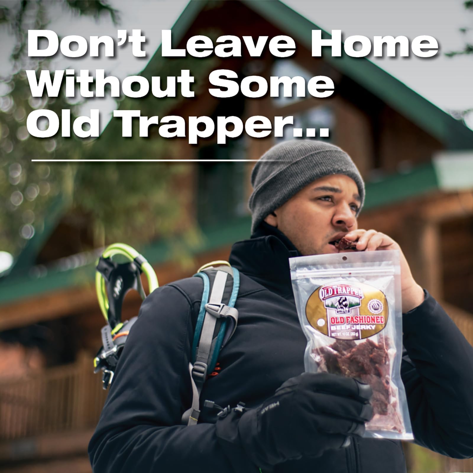 Old Trapper Beef Jerky 10oz, Naturally Smoked, Old Fashioned Original by Old Trapper