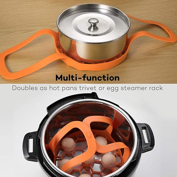 SiCheer Silicone Pressure Cooker Sling for 3 Qt Cookers, Easy Lift