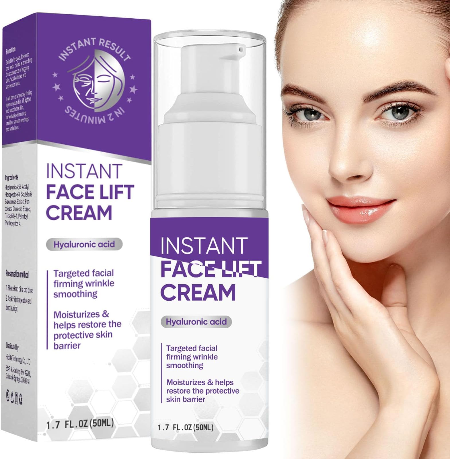 Amazon.com: MOSKILA Instant Face Lift Cream, 2-Minute Temporary Skin ...