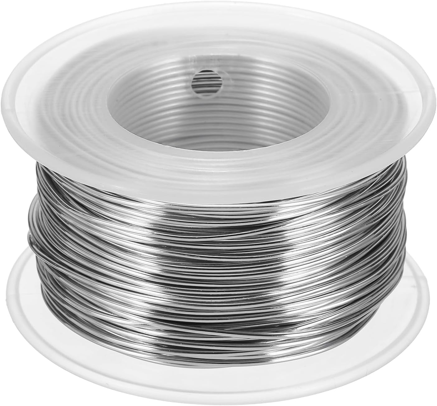 uxcell 18 Gauge / 1mm Anodized Aluminum Wire for Jewelry Craft Making, 102 Feet Bendable Flexible Wire for DIY Home Decor Gardening Sculpture, Silver