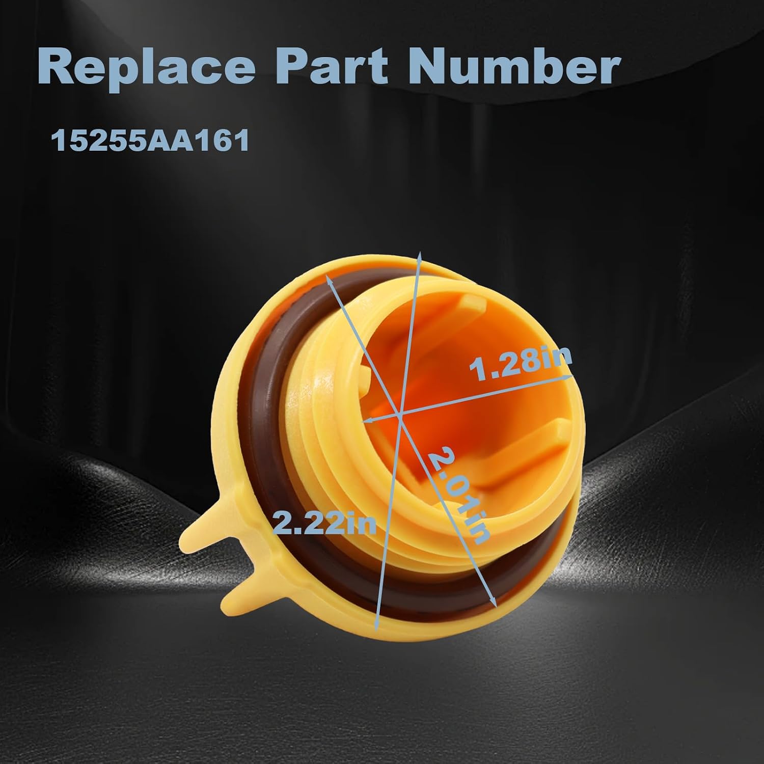 Engine Oil Filler Cap Compatible with Subaru Ascent 2019-2021 BRZ 2014-2020 Crosstrek 2013-2021 Forester 2.5 non turbo 2011-2021 Legacy 2.5 non turbo 2013-2021 Replace# 15255AA161