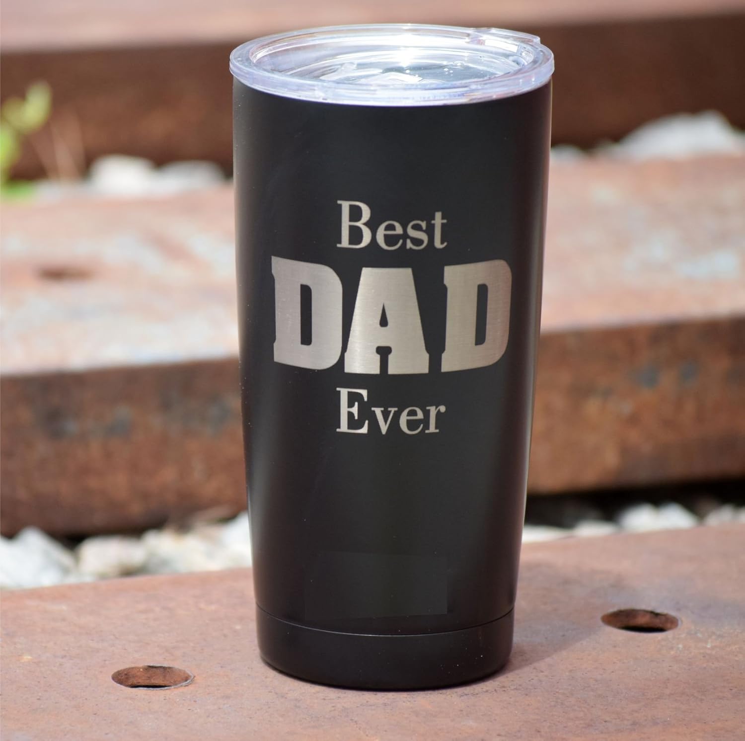 Best Dad Ever Tumbler Engraved Rambler 20 oz 30 oz