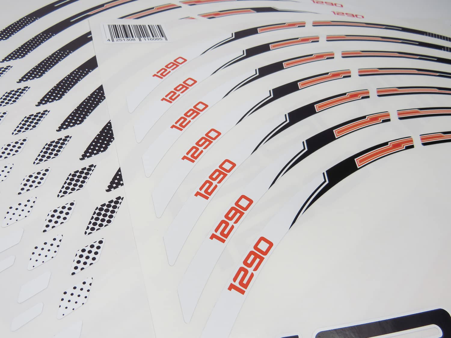 BIKE-label Felgenrand Aufkleber kompatibel für KTM 1290 Super Duke 710040VA