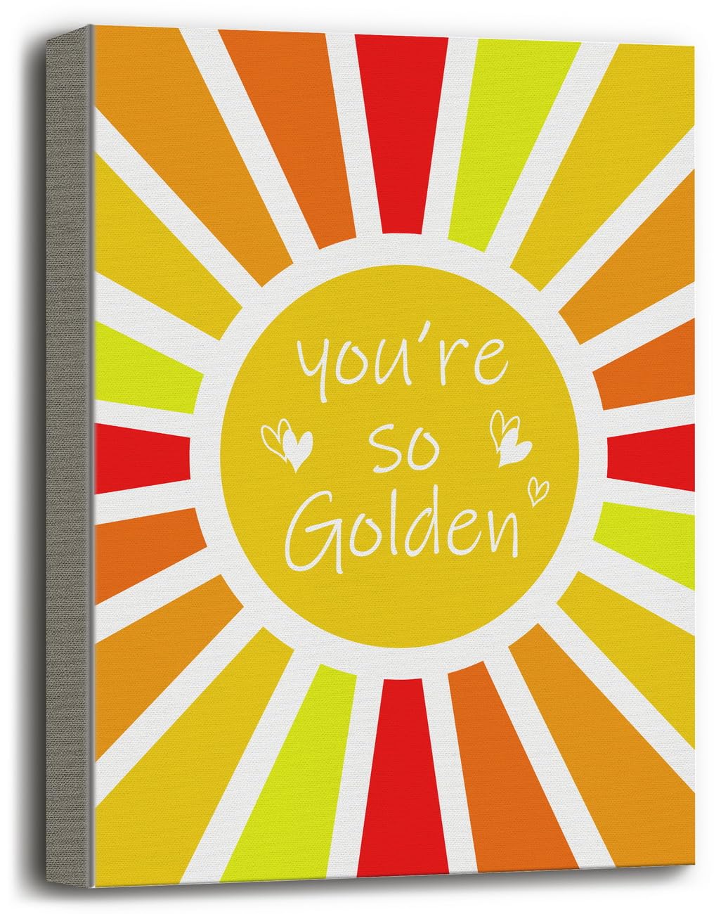 Canvas Wall Art, Canvas Poster Wall Art Hanging Decor Print, Inspirational Quotes Home Decor, Wall Art Prints, Kids Room Decor, Motivational Uplifting Encouragement Gifts, You're So Golden Poster