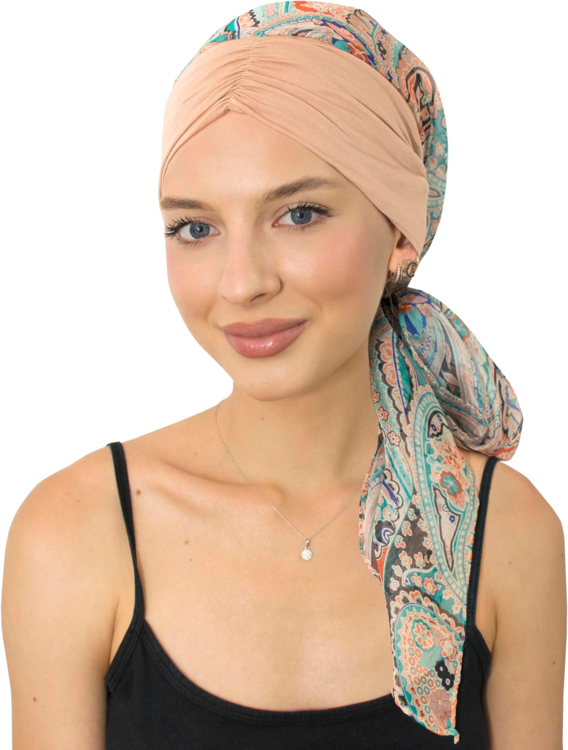 Chemo Headwrap for Women Turban Headwear for Cancer Patients Skull Cap Hair Loss Cover Lightweight Head Covering Hat