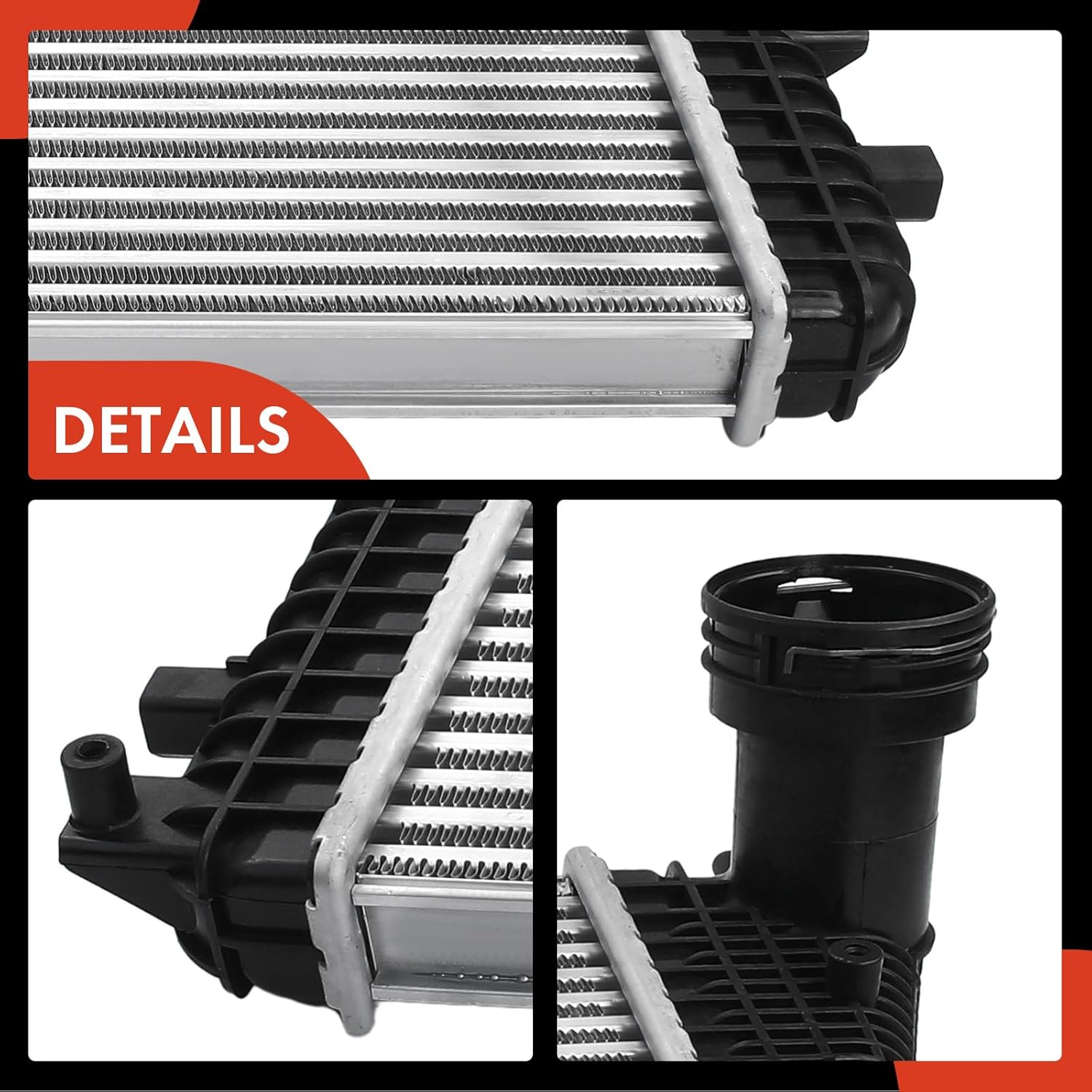 A-Premium Turbo Intercooler Compatible with Volvo XC90 2003-2006 2.5L, XC90 2003-2005 2.9L, Turbocharged