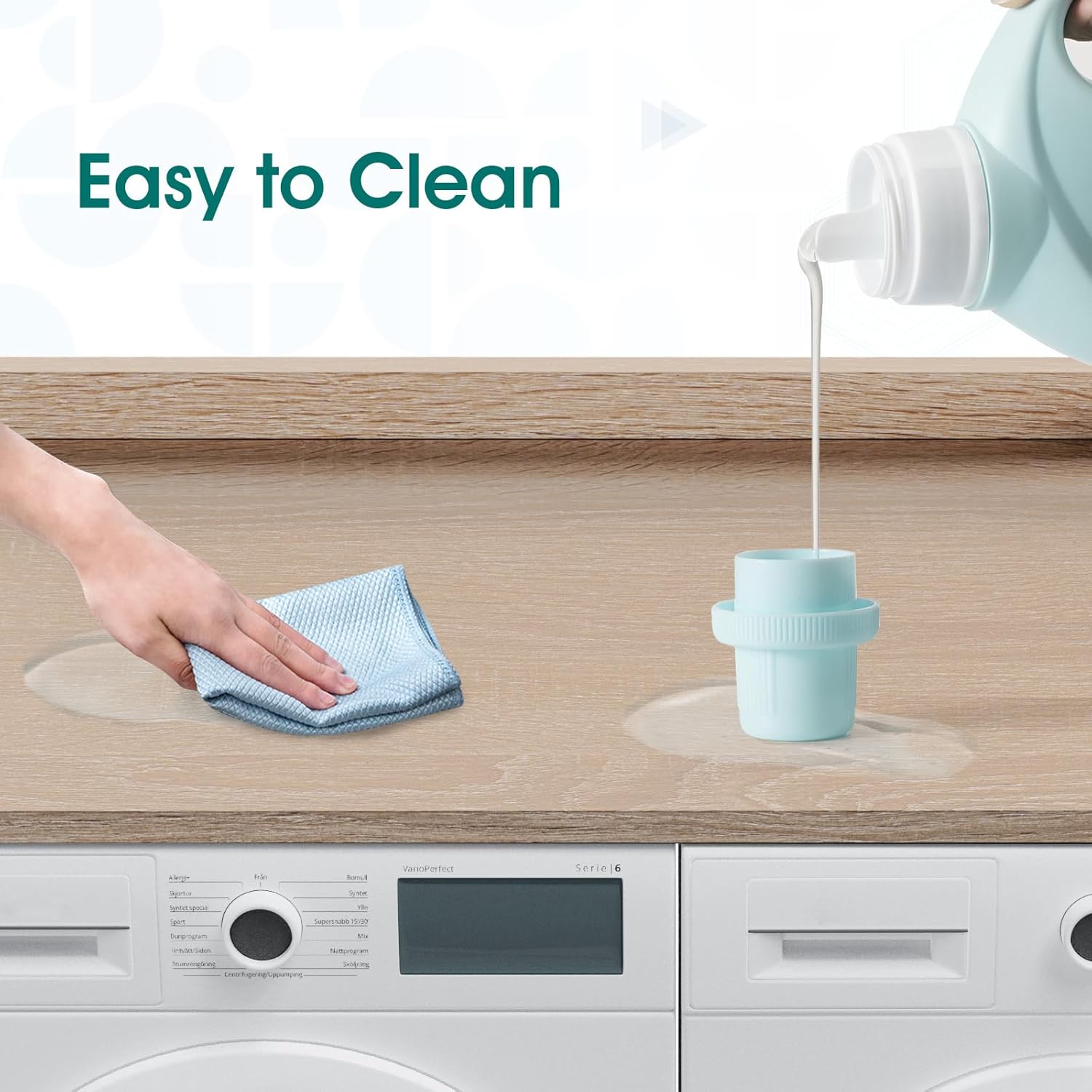 Washer Dryer Countertop, 27.5 Depth x 54 Width, Washer Dryer Wood Top for Laundry Room Organization, Melamine Countertop with Edge Rails