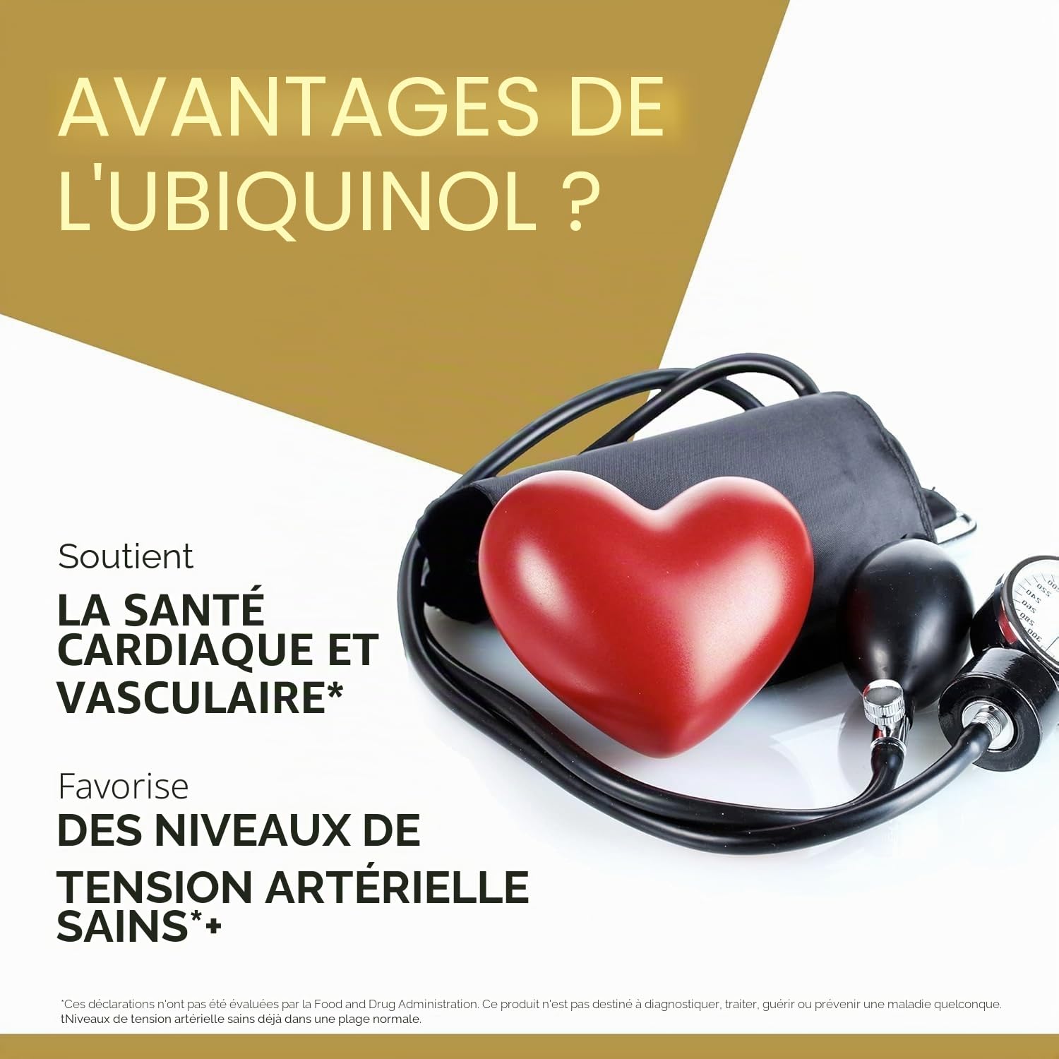 Qunol Ubiquinol CoQ10 Lot de 60 gélules molles 100 mg, Ubiquinol – Forme active de coenzyme Q10, antioxydant pour la santé cardiaque, niveaux de pression artérielle sains, bénéfique pour les