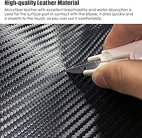 Vista 4 de Cubierta de consola central de cuero antiarañazos con reposabrazos para 2019 2020 2021 2022 2023 2024 2025 Dodge RAM 1500 2500 3500, accesorios