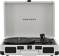 Vista 24 de Crosley CR8005F-GF Cruiser Plus - Tocadiscos de vinilo vintage de 3 velocidades con Bluetooth y maleta con altavoces integrados, diseño floral