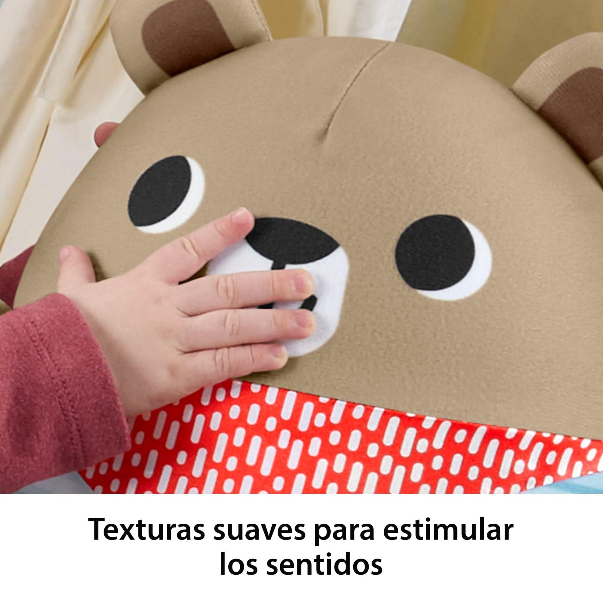 Fisher-Price Osito Inflable Golpea y balancea del Bosque de la Amistad Juguete para bebés, Oso balanceante Que fomenta Las Habilidades motoras Gruesas en bebés a Partir de 6 Meses, JLB83