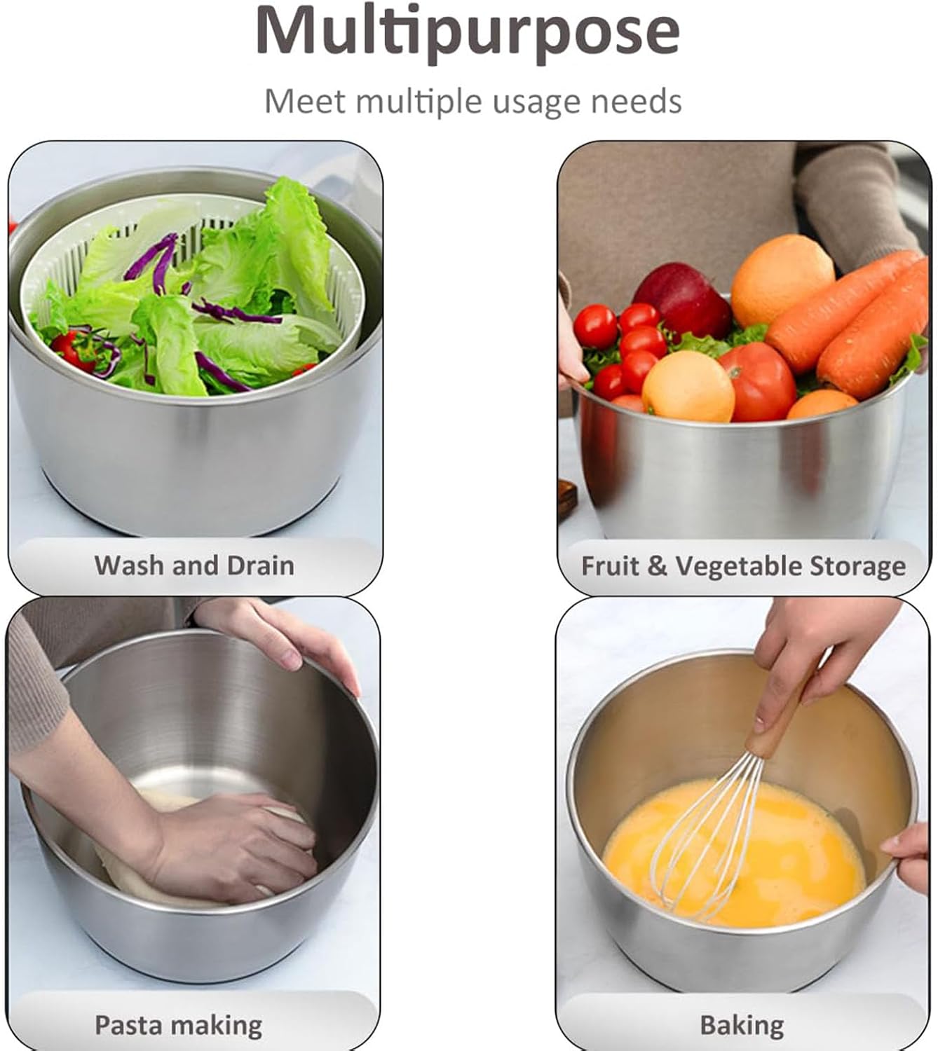 USB Rechargeable Electric Salad Spinner - Touch Start, Two-Speed, Perfect for Lettuce, Greens, Fruits & Vegetables - Effortless Salad Prep & Freshness!