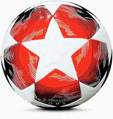 Balón de fútbol de la Liga Campeón Tamaño 5 - Réplica oficial del partido, fútbol con calidad de torneo para entrenamiento y juego.
