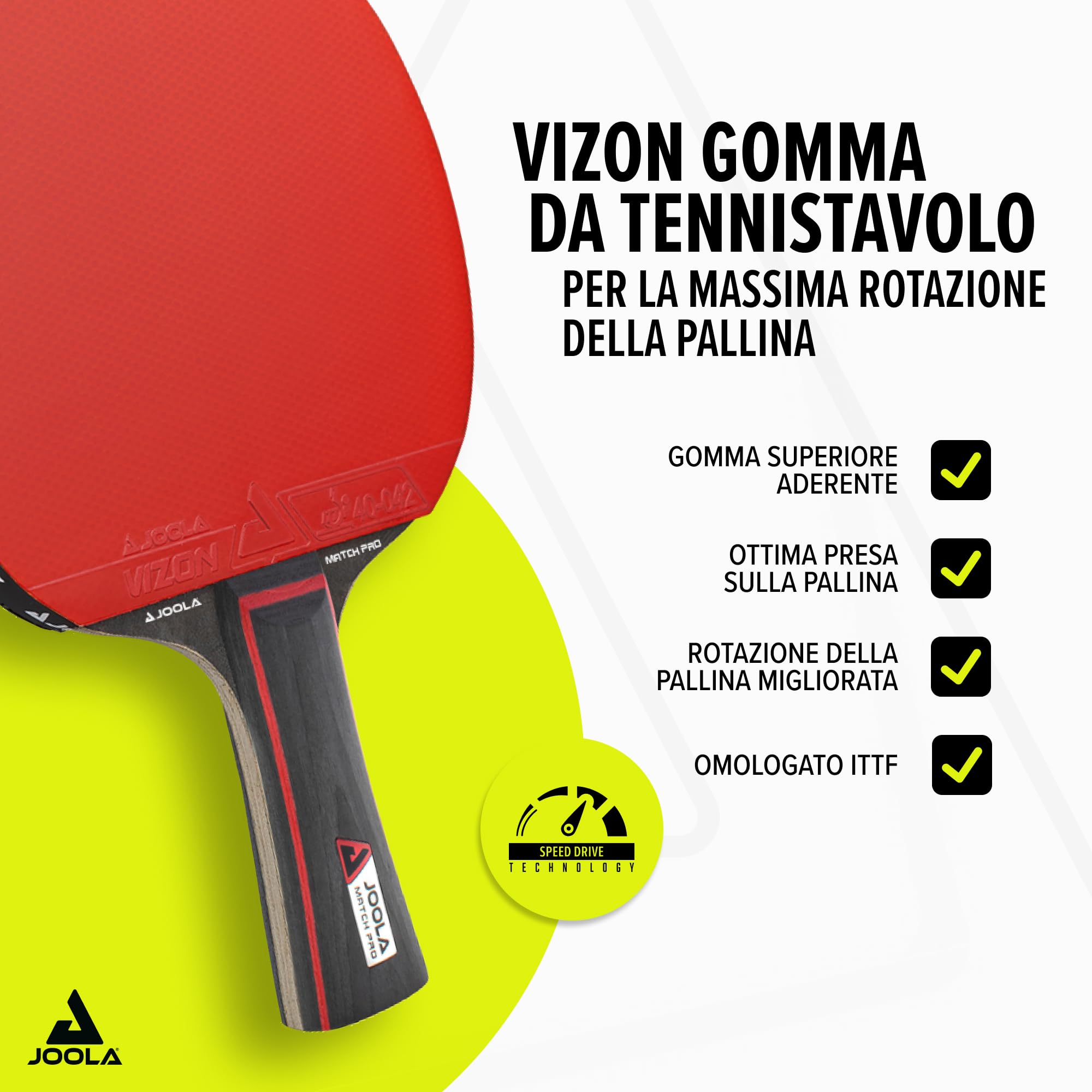 JOOLA Set da Tennis da Tavolo Professionale - 2 Racchette da Ping-Pong + 3 Palline + 1 Borsa Portatile