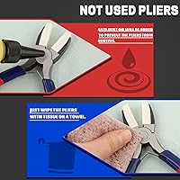 Vista 7 de Alicates de mandíbula de nailon Alicates de punta plana de nailon Alicates de mandíbula de nailon plano Alicates de mandíbula de nailon doble