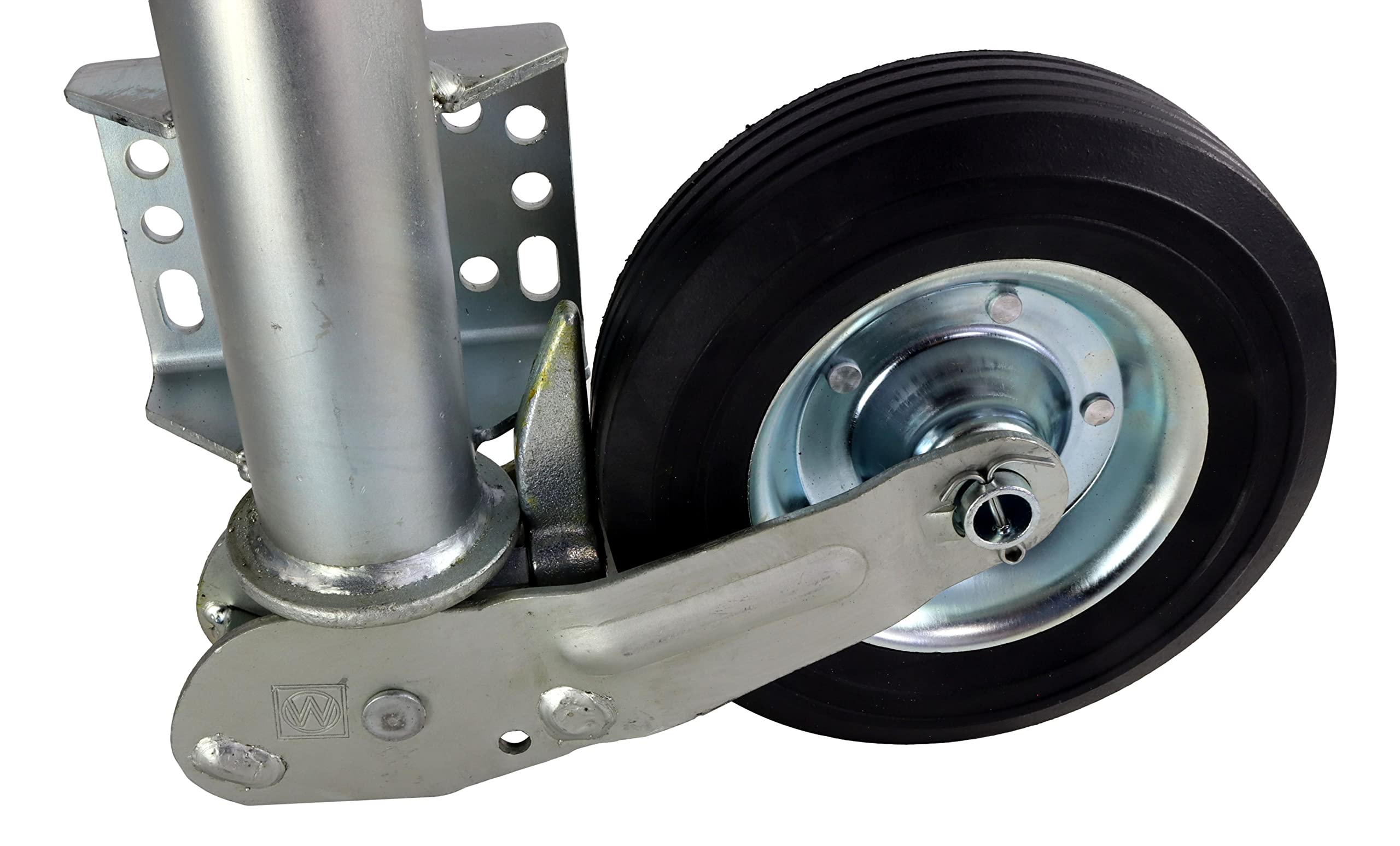 trailer parts4u Rueda de apoyo automática Winterhoff con brida universal, 250 kg, 60 mm, para remolque de automóviles