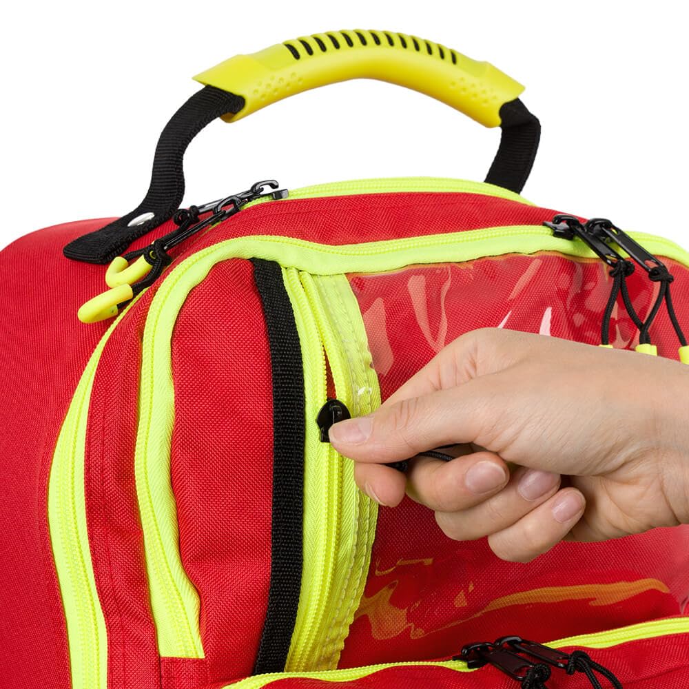 Erste Hilfe Rucksack First Responder PROFI mit Sanitätskoffer-Füllung DIN 13155 aus Kunststoff, Art.-Nr. 41015 | Notfallrucksack | Sanitätsrucksack | Erste Hilfe Rucksack