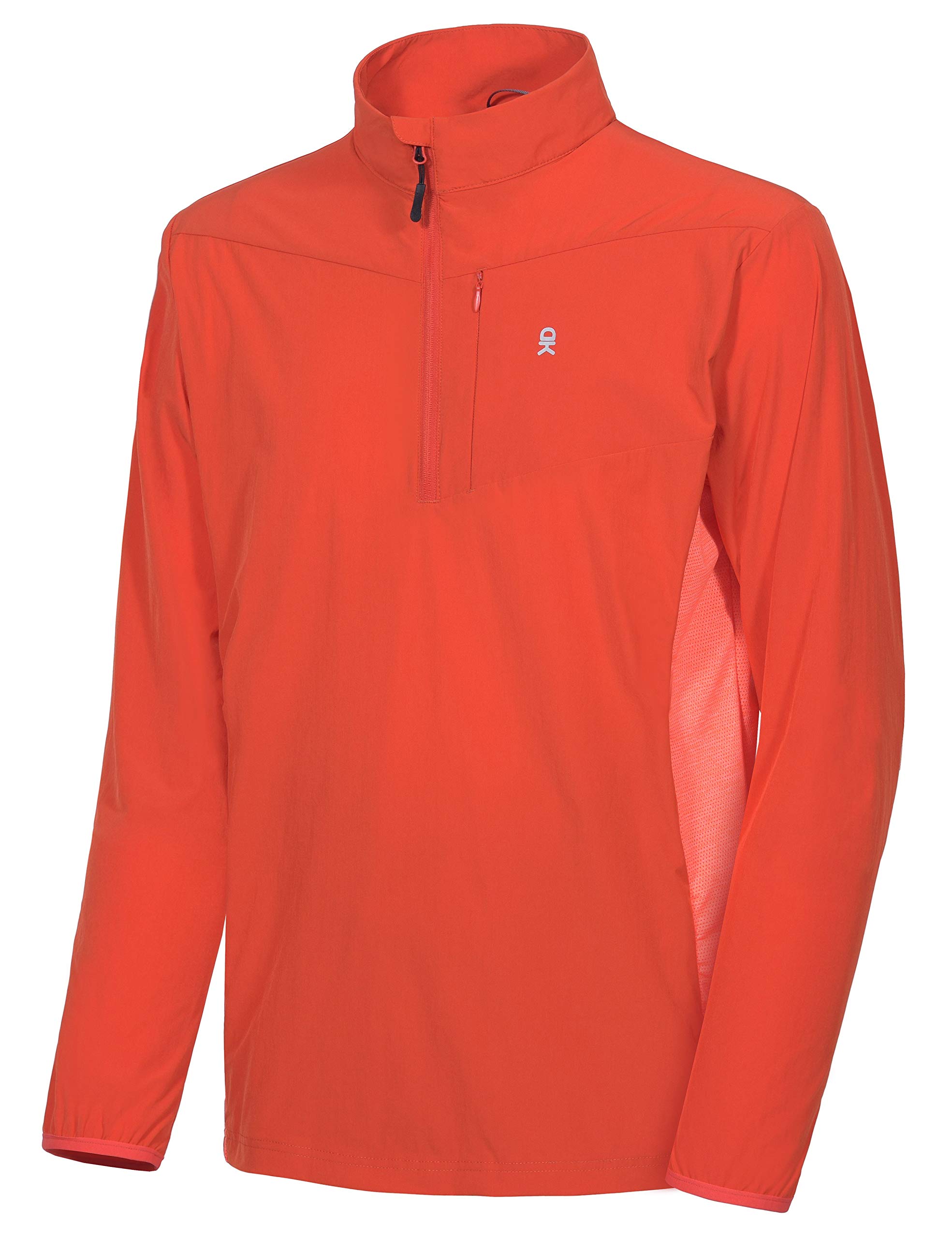 Men's UV Protection Long Sleeve Golf Shirt Pullover with Pockets, Quick Dry, Stretchy