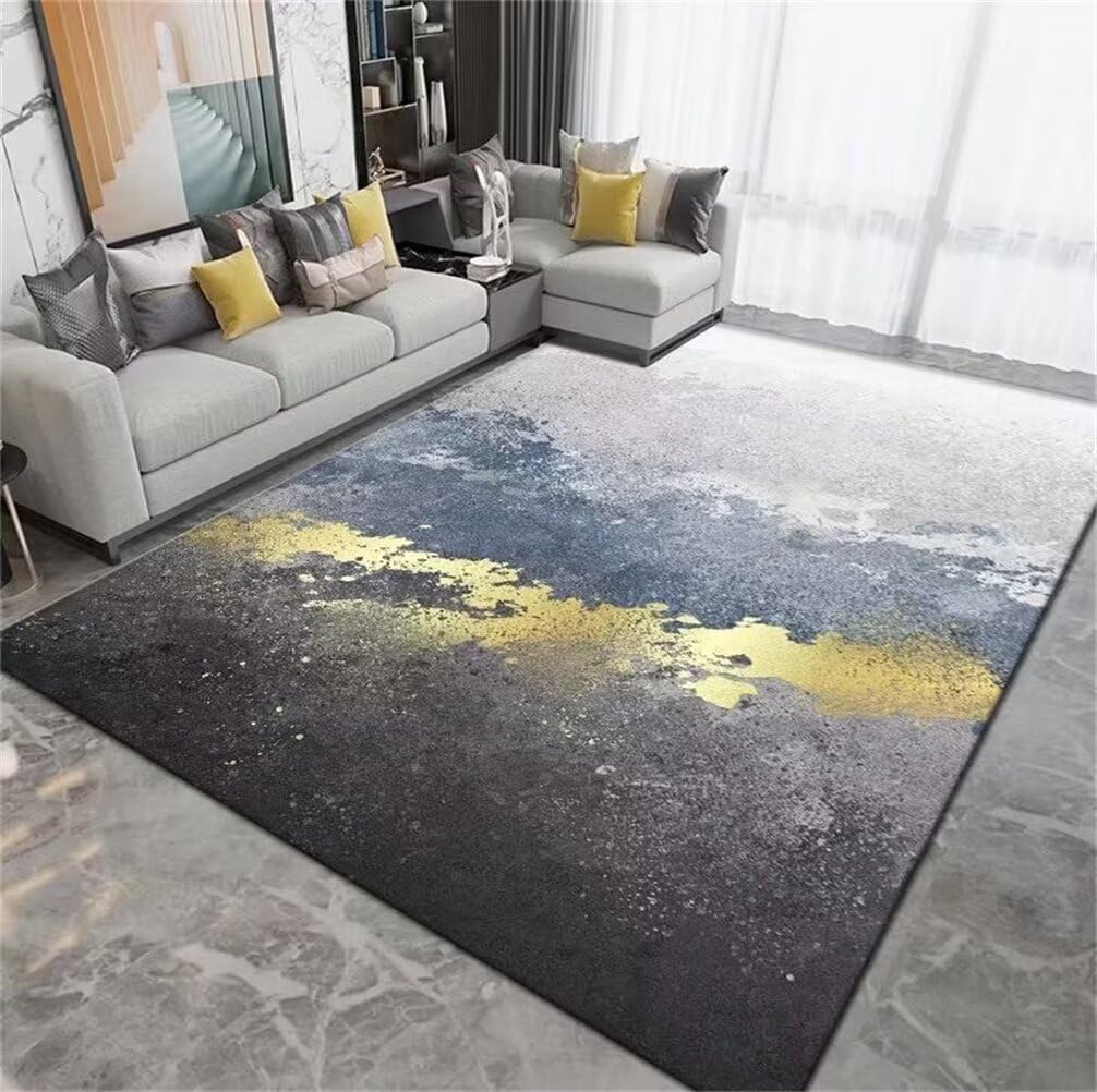 Tapis de chambre garçon gris 100x200 moderne et tapis de couloir XXL