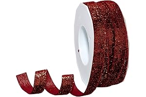Morex Velvet Glitter Ribbon: Shimmering Elegance for All Occasions