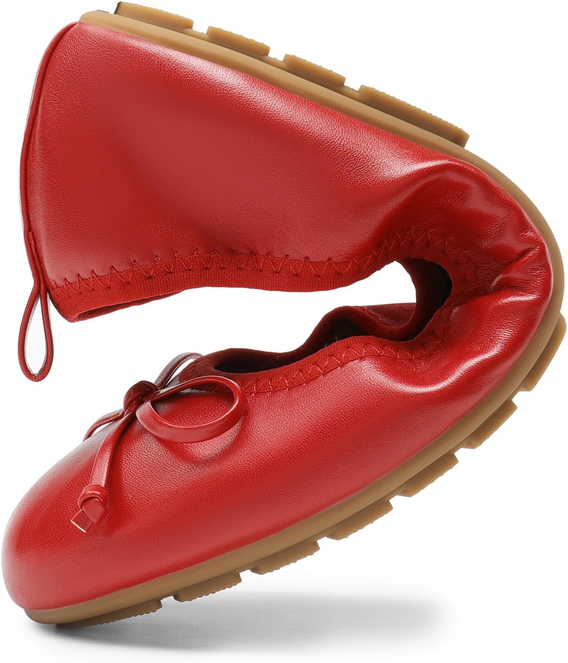 DREAM PAIRS Women's Flats, Foldable Ballet Flats for Women, Bowknot Round Toe Comfort Light Weight Slip-On Dress Shoes - Image 6