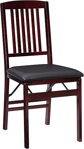 Miniatura 9 de Linon Darwin Mission - Silla plegable en un juego de dos, color espresso