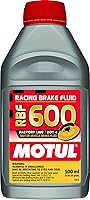 Motul RBF 600 Factory Line DOT 4 Racing Brake Fluid - 100% Synthetic, Extreme High-Temp 500ml Bottle