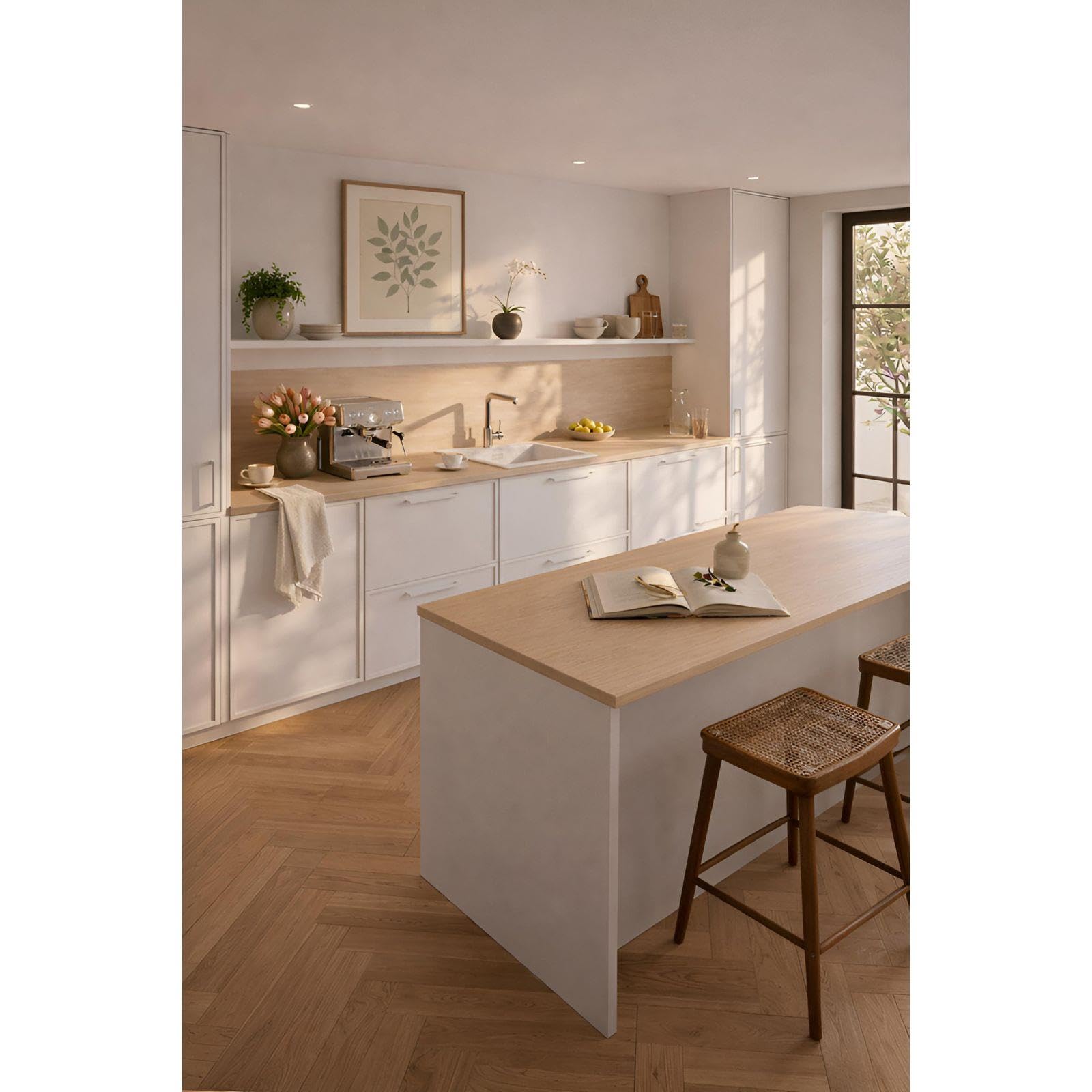 Fregadero Blanco Luquicina LD44WH Composite BIO 45 x 45 x 20 cm Empotrable