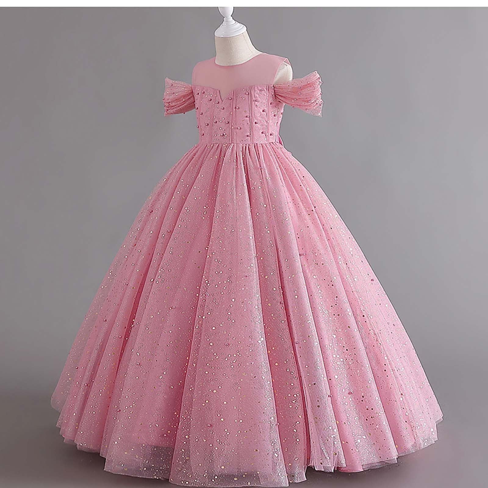 Gonna in tulle, per bambini, costume di carnevale con paillette, gonna da principessa, balletto, cielo stellato, paillettes, gonna unica in tulle alla moda, gonna da ragazza