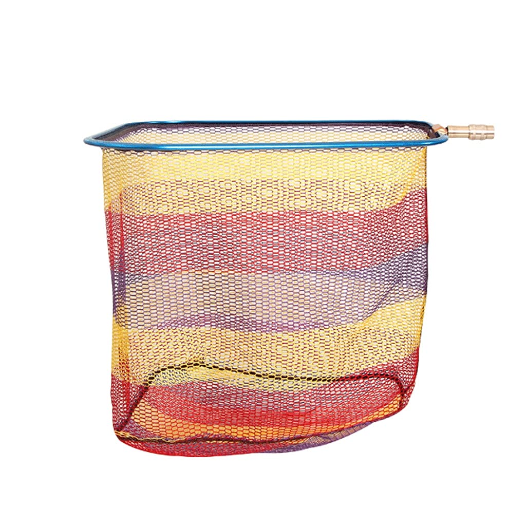 Rete da pesca Pesca Landing Net 40CM 45CM 50CM Telescopico Rete da Pesca per Carpa Trota Pesca Lega di Titanio Pieghevole Landing Reti Pesce (Colore: Blu, Dimensioni: 50X50X42cm)