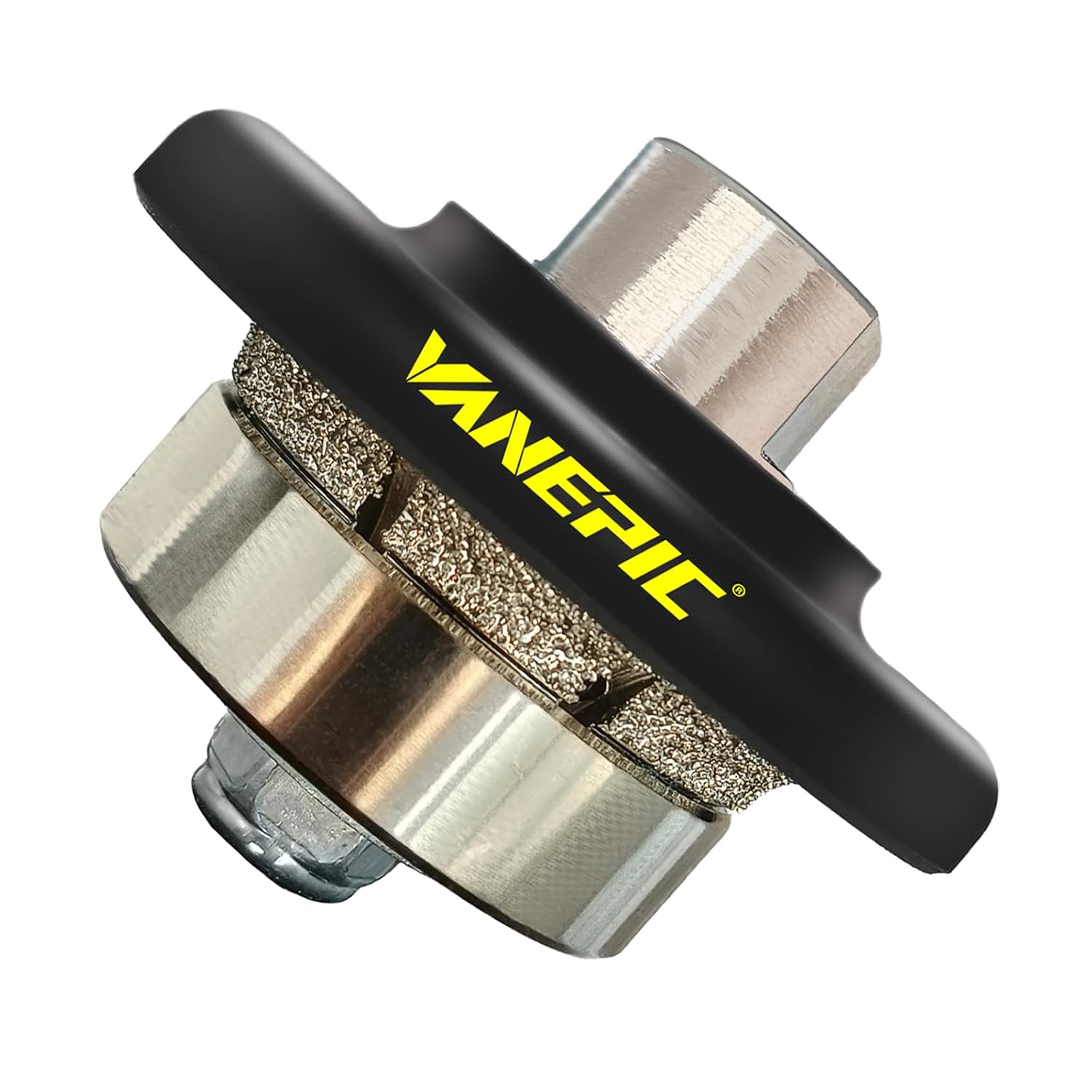 3/16 inch B5 Diamond Demi bullnose Half Bullnose Profile Wheel Diamond Hand Profiler Router bit with 5/8-11 Thread for Grinder Polisher Granite Marble Concrete and Countertop Edge