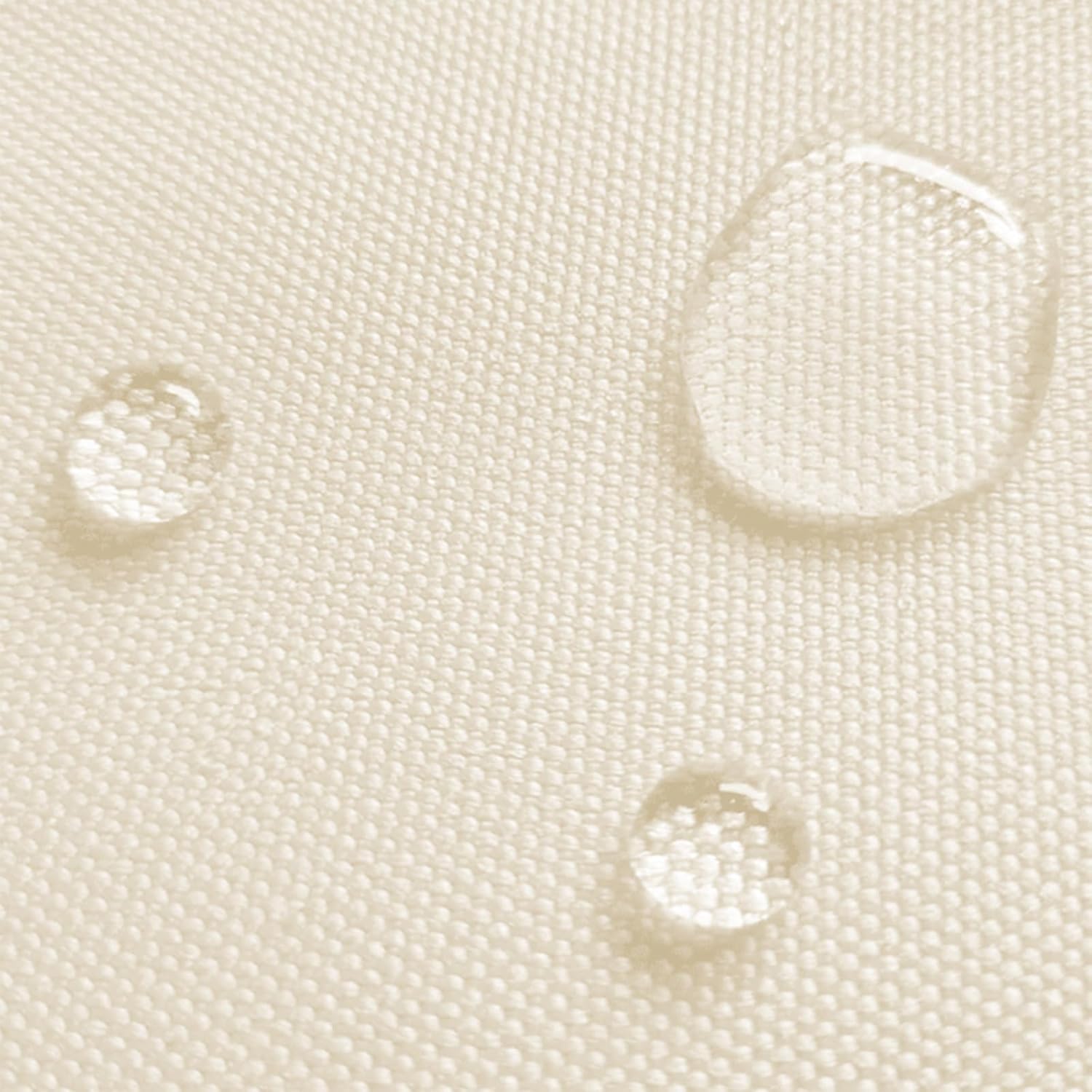 Waterproof Canvas Fabric by The Yard 58inch 600D Upholstery Material Polyester Fabric Outdoor Water Resistant Fabric for Sewing Chair Patio Cushion Purse Bag Interior, Pre Cut 5 Yard Ivory