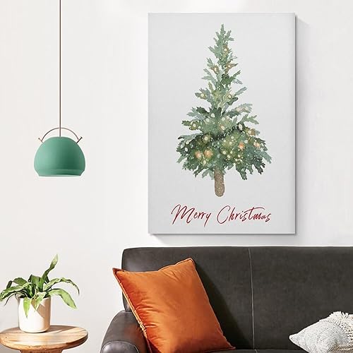 Miniatura 4 de LivasH Póster de lienzo con diseño de árboles de Navidad, Weihnachten Wandkunst Festlicher Druck Winter Dekor Weihnachtsdeko, pósteres de decoración