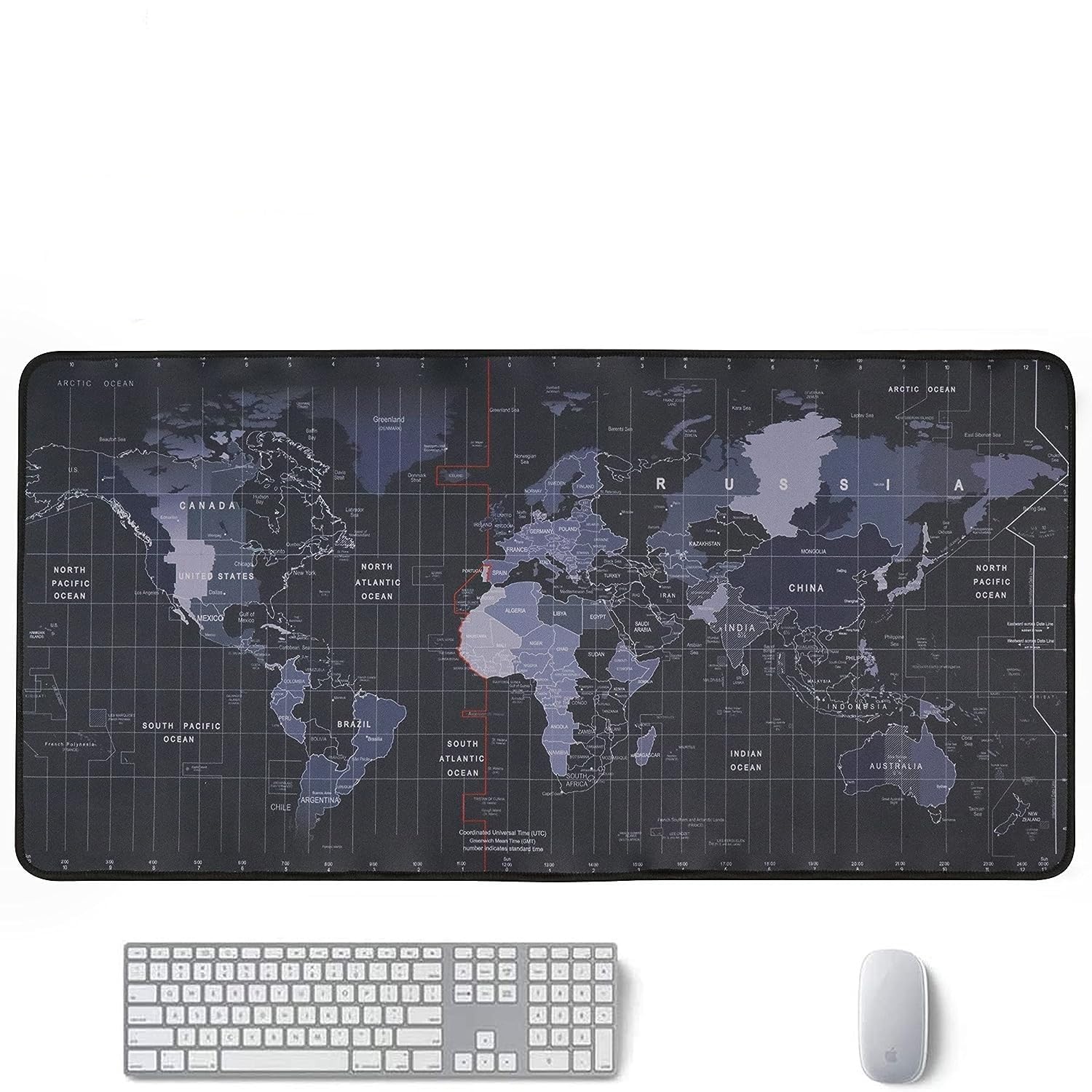 MBUYS MALL World Map Rubber Gaming Mouse Pad & Keyboard Desk Mat for PC Computer Laptop| 90X40 CM - Black (B0CB7TQBT3) Amazon Price History, Amazon Price Tracker
