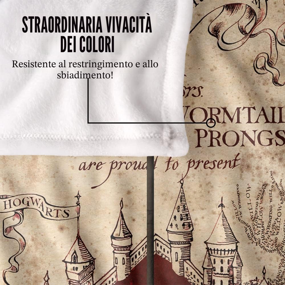 Coperta HARRY POTTER, super morbida al tatto, 152 x 127 cm