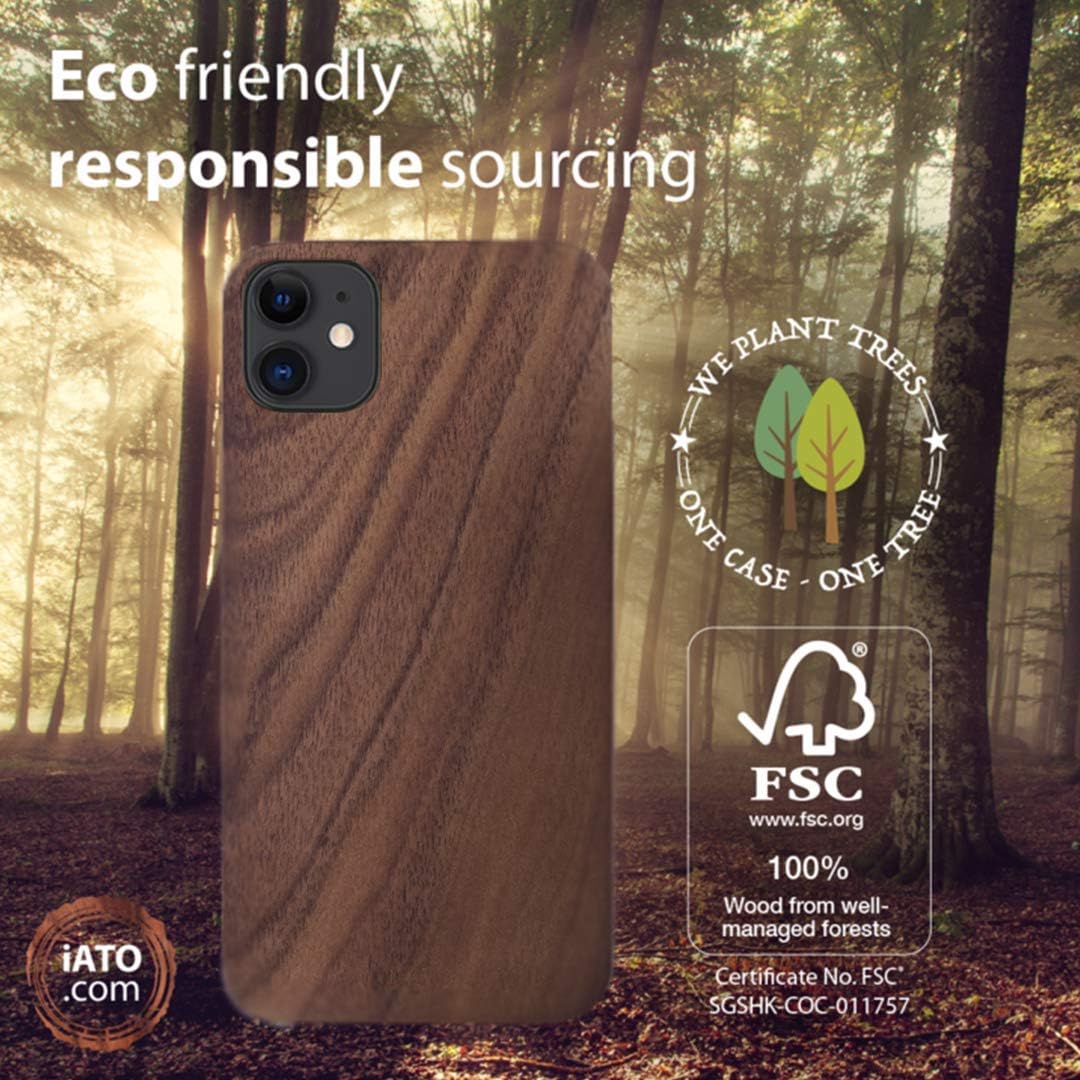iATO Walnut Wood Phone Case - 11