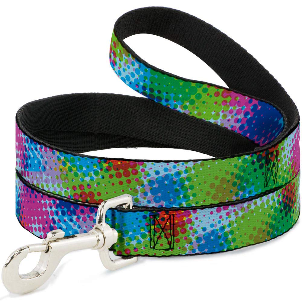 Laisse pour chien Buckle-Down pois bleu clair 1,8m de long