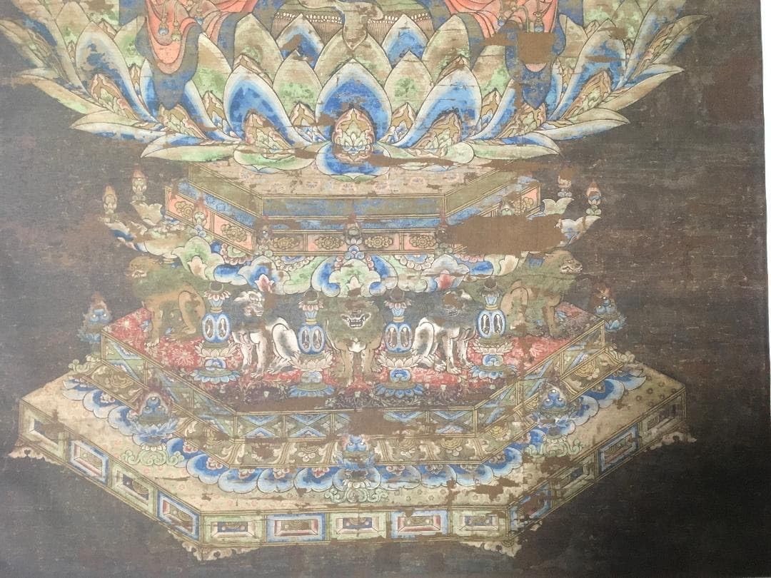 Amazon.co.jp: 複製仏画工芸古仏画絹本般若菩薩像鎌倉時代・13世紀