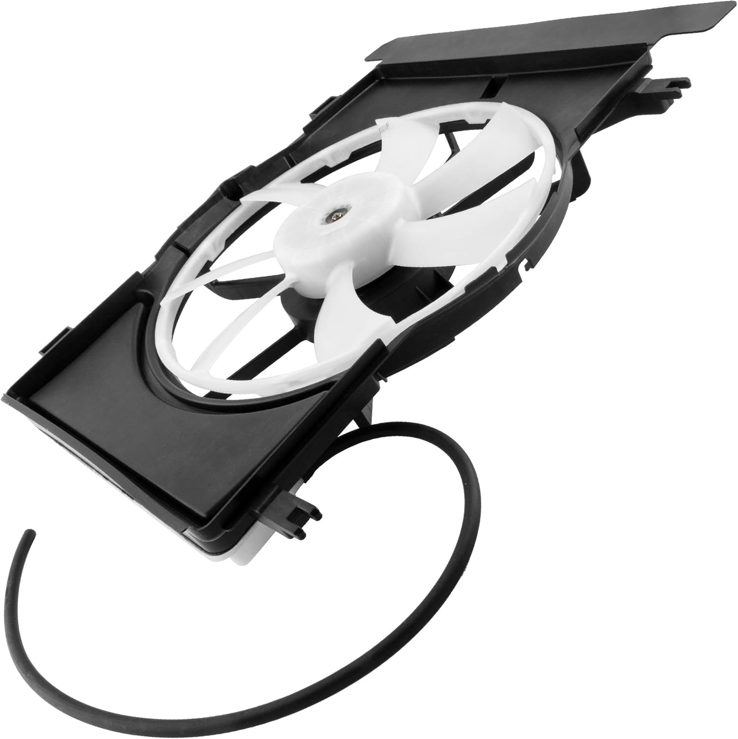 BOXI Radiator Condenser Cooling Fan Assembly Fits for Toyota Yaris 2007 2008 2009 2010 2011 2012 2013 2014 Hatchback/Sedan 16711-21110 620-549 621620